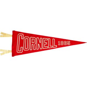 Cornell Outline 1865 Pennant 9" x 27"