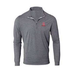 Cornell Heritage Block C Over Cornell Butter Stripe Half Zip