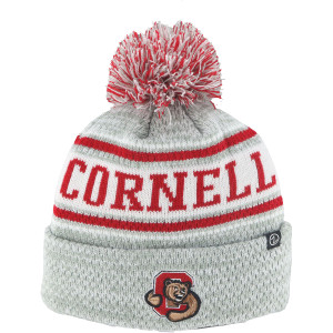 Cornell Knit in with Embroidered Block C Beanie