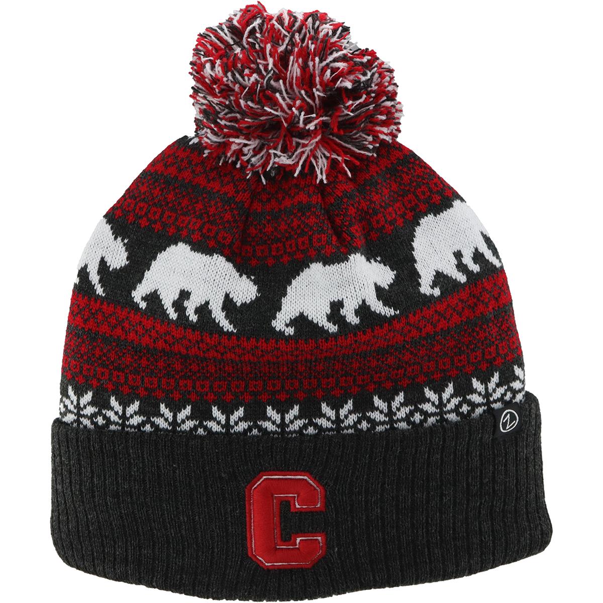 Cornell Block C Walking Bears Pom K