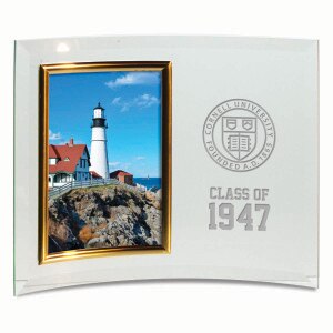 Custom Class of Cornell Vertical Curved Crystal Glass Frame