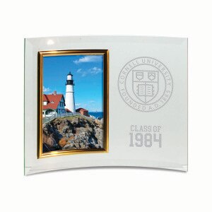 Custom Class of Cornell Vertical Curved Crystal Glass Frame