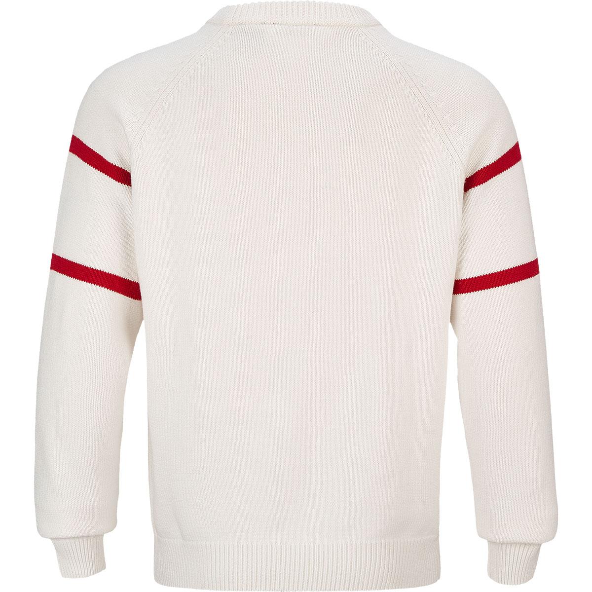 Bar Cornell Intarsia Sweater-RED-XS