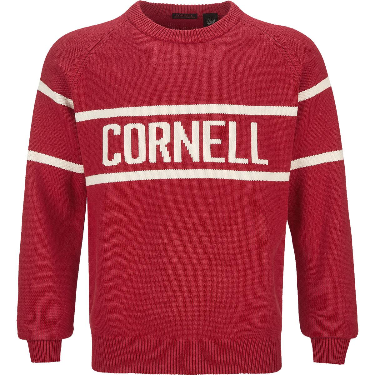 Bar Cornell Intarsia Sweater-RED-XS