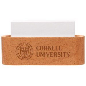 Wooden Card Holder with Cornell Seal