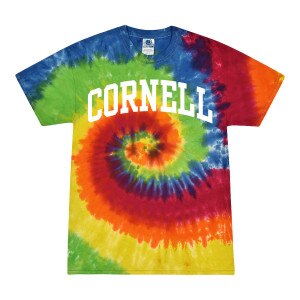 Cornell Rainbow Tie Dye Tee