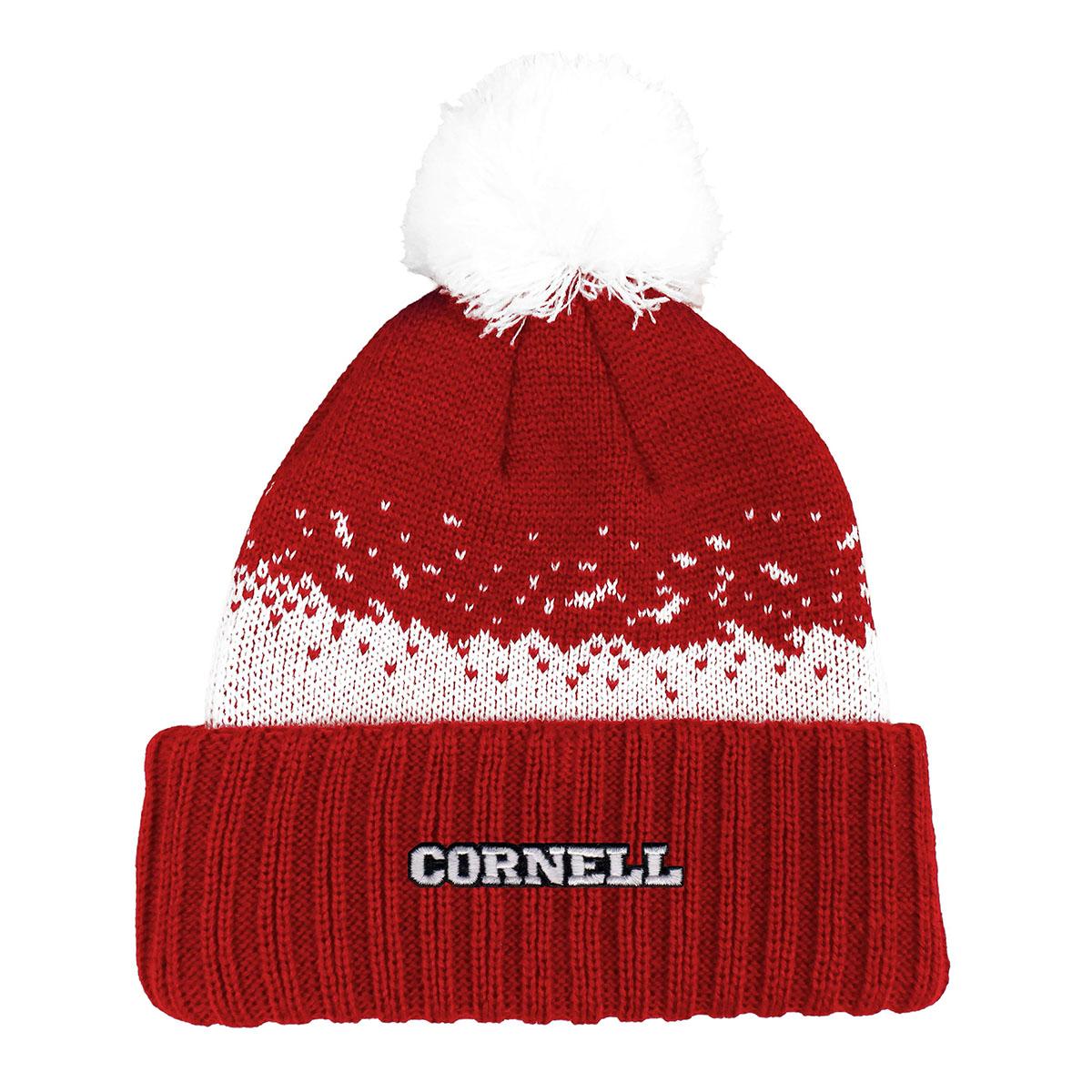 Cornell Iceman Beanie with Pom | Ac
