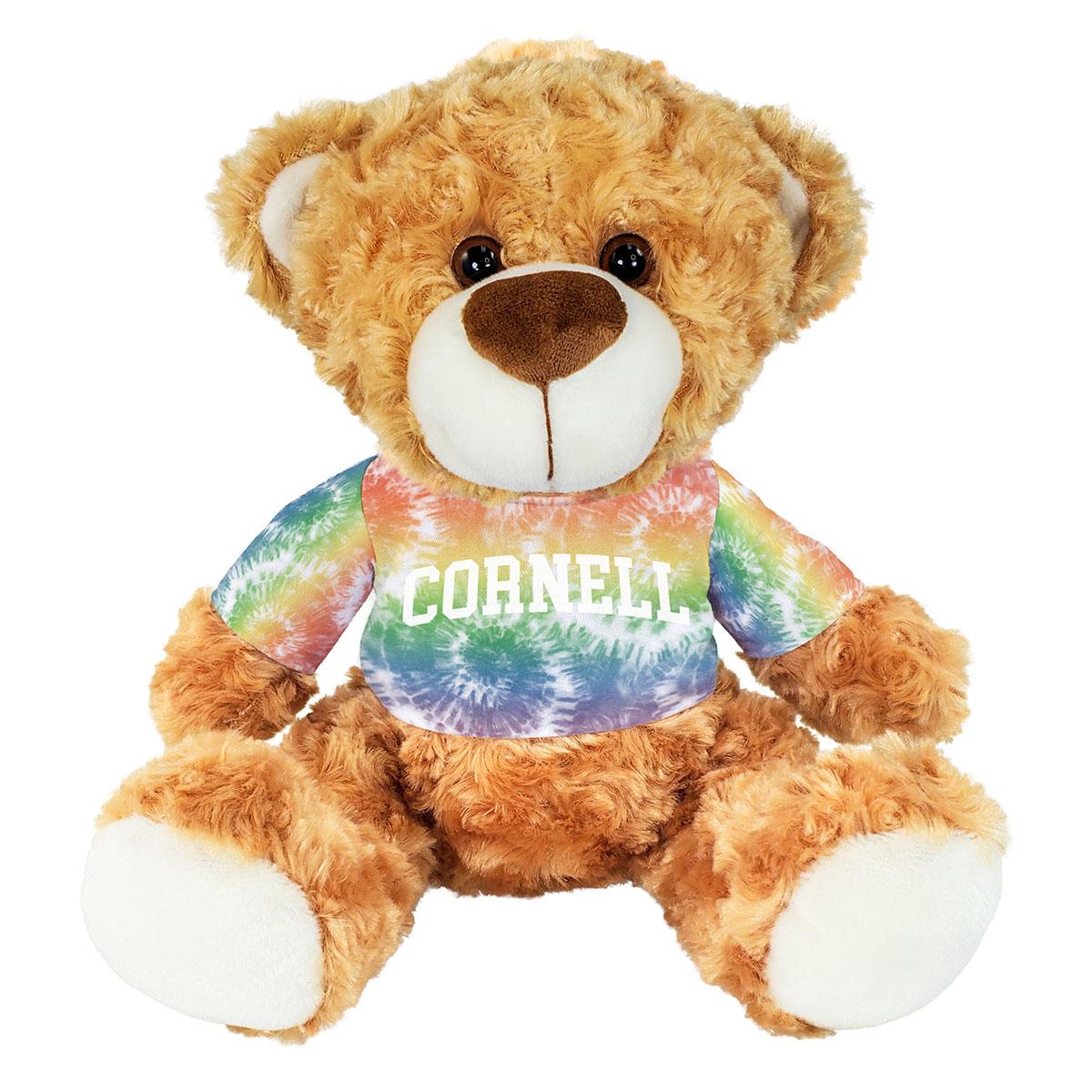 Teddy Bear with Tie Dye Cornell Tee