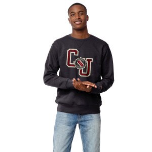 League Cornell University Applique With Faux Seal Crew