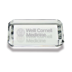 Weill Cornell Medicine Optic Rectangle Paperweight