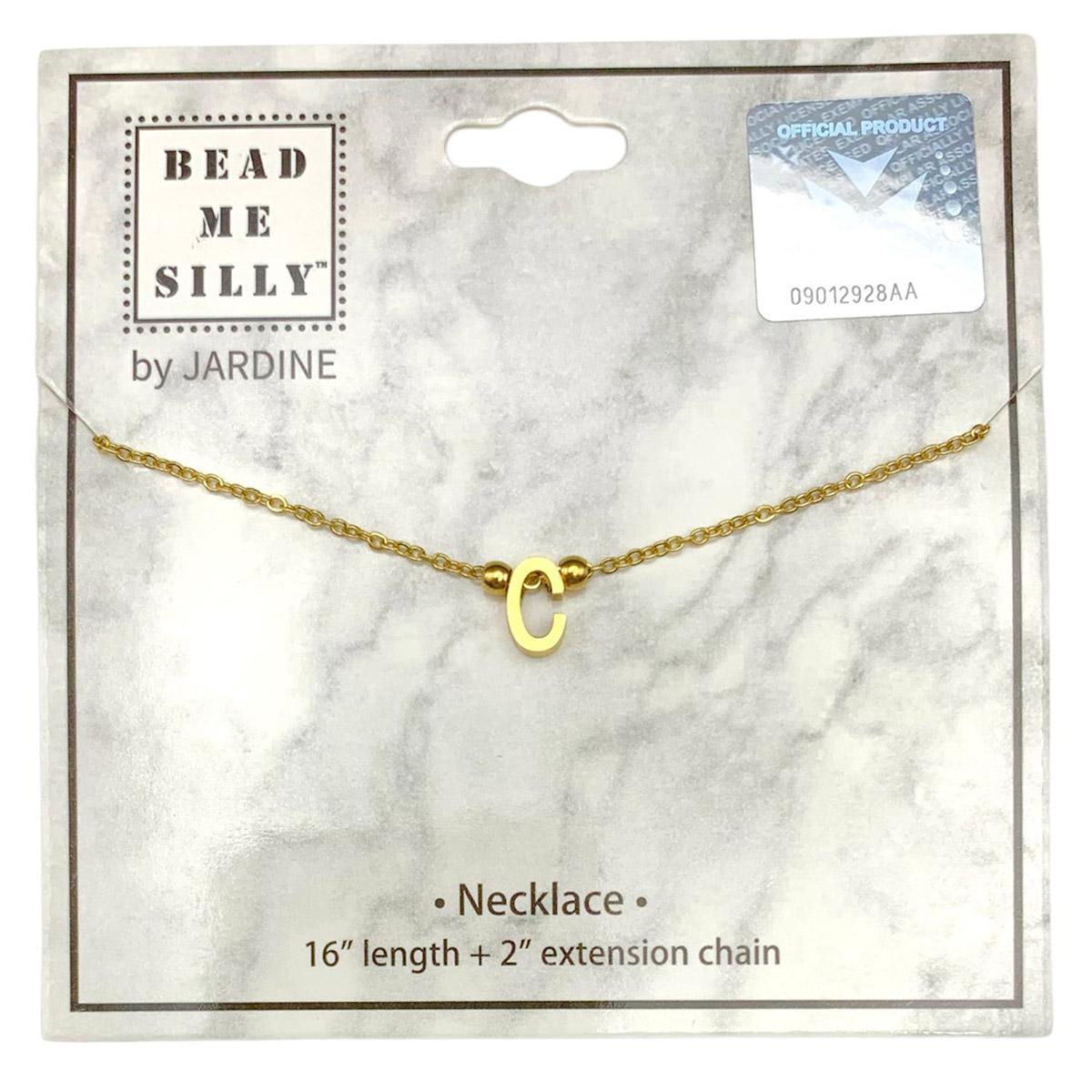 Block C Gold Necklace | Accessories