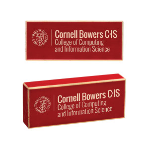 Cornell Computing and Information Science Wood Block Magnet
