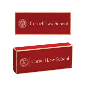 Cornell Law School Wood Block Magnet