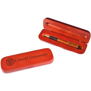 Cornell University Rosewood Pen and Case Set