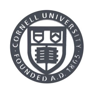 Charcoal Cornell Seal Metal Wall Sign