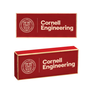 Cornell Engineering Wood Block Magnet