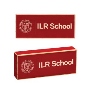 Cornell ILR School Wood Block Magnet
