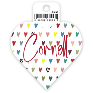 Cornell V Day Heart Vinyl Sticker