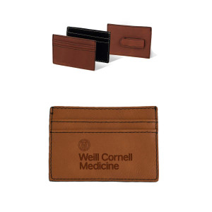 Weill Cornell Medicine Leatherette Wallet Clip
