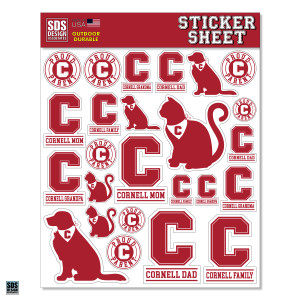 Proud Cornell Family Sticker Sheet