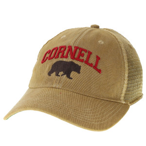Khaki Cornell Over Walking Bear Trucker