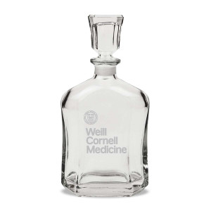 Weill Cornell Medicine Crystal Whiskey Decanter