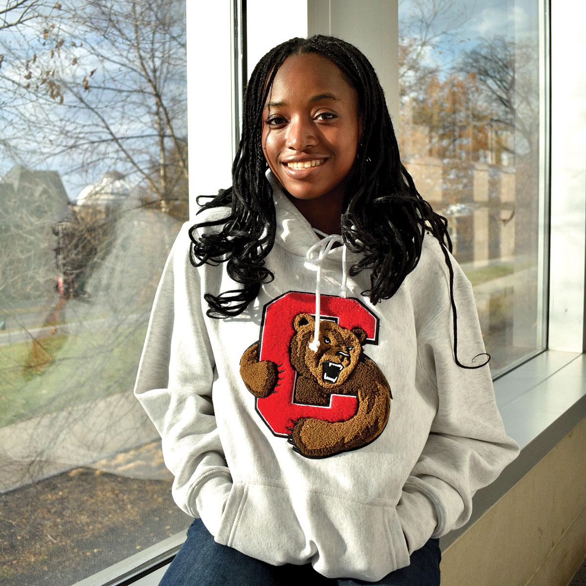 Bear Through C Chenille Hood