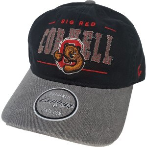 Cut Out Cornell Lettering Black & Grey Cap