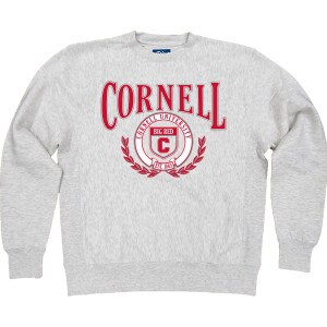 Cornell Laurel Printed Cross Grain Crew