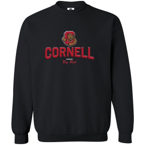 Bear Through C Cornell Big Red Tackle Twill Fleece