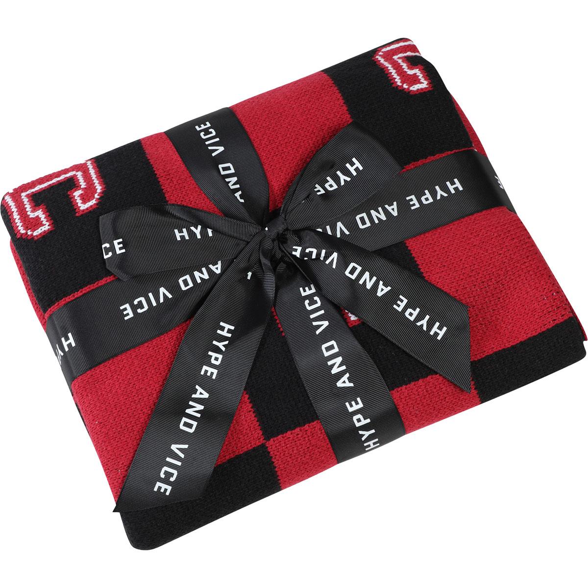 Cornell Block C Intarsia Blanket