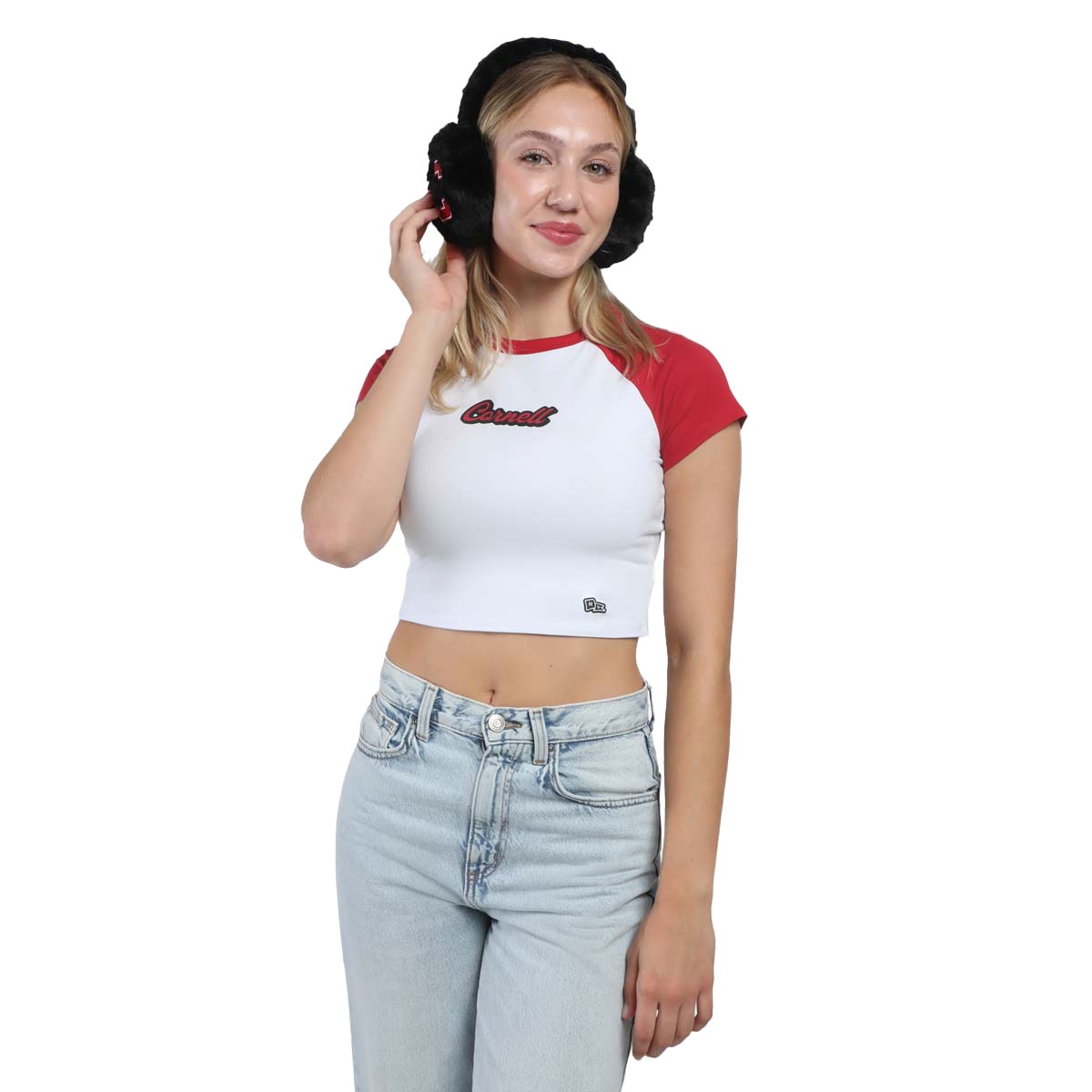 Cornell Block C Fuzzy Earmuffs