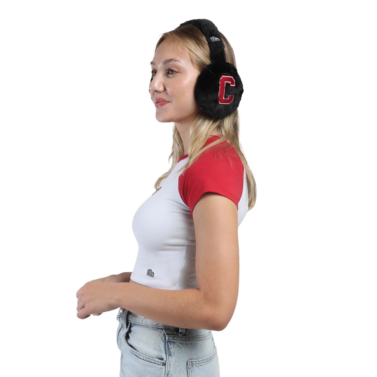 Cornell Block C Fuzzy Earmuffs