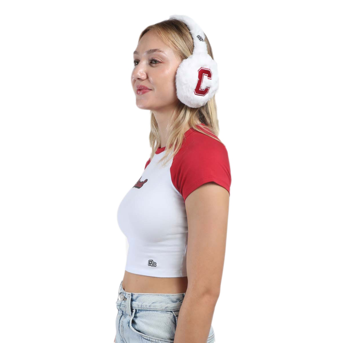 Cornell Block C Fuzzy Earmuffs
