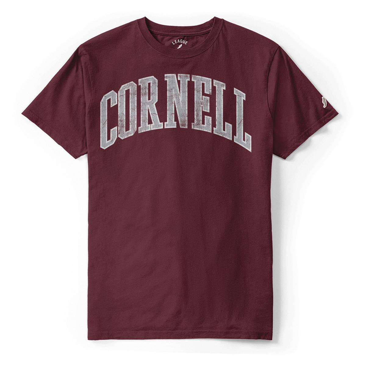 League Arched Cornell Tee | Red