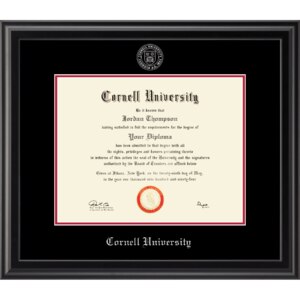 Silver Embossed Cornell Seal Frame