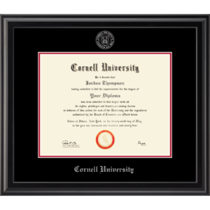Silver Embossed Cornell Seal Frame