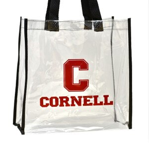 Block C over Cornell Clear Stadium Bag