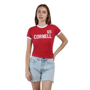 Women's Cornell Twill with Shoulder Stripe Tee