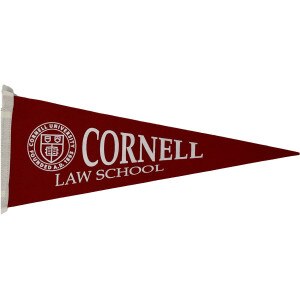 Cornell Law School Pennant 9x24