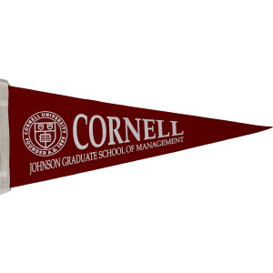 Cornell Johnson Graduate School of Management Pennant 9x24