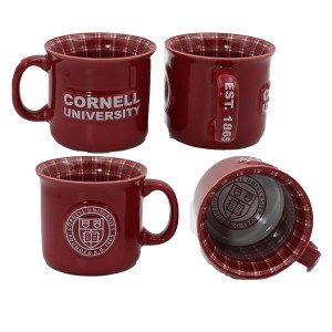 Cornell Camper Tartan Designed Mug