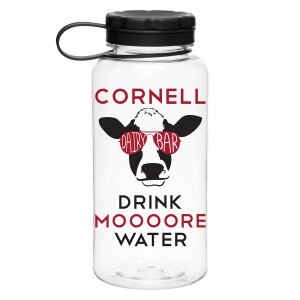 Cornell Dairy Bar 34oz Wide Mouth Clear Water Bottle