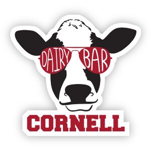 Cornell Dairy Bar Cow with Sunglasses Magnet