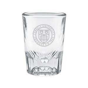 Cornell Seal Heavy Bottom Shot Glass 2oz