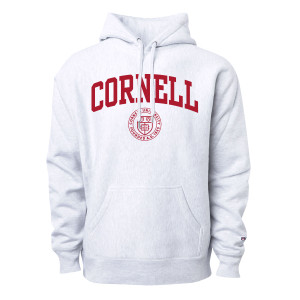 Cornell Seal Reverse Weave Hood