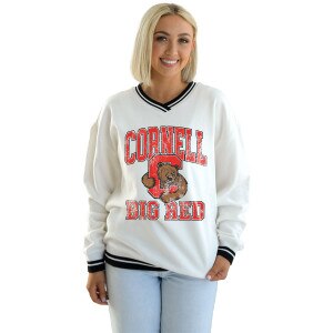 Women's Bear Through C V-Neck Sweatshirt