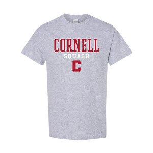 Cornell Squash Over Block C Tee