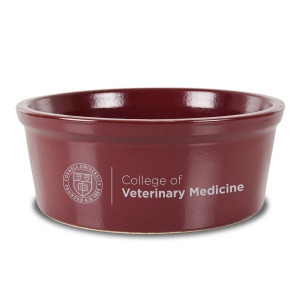 Cornell College of Veterinary Medicine Stoneware Pet Bowl- Large