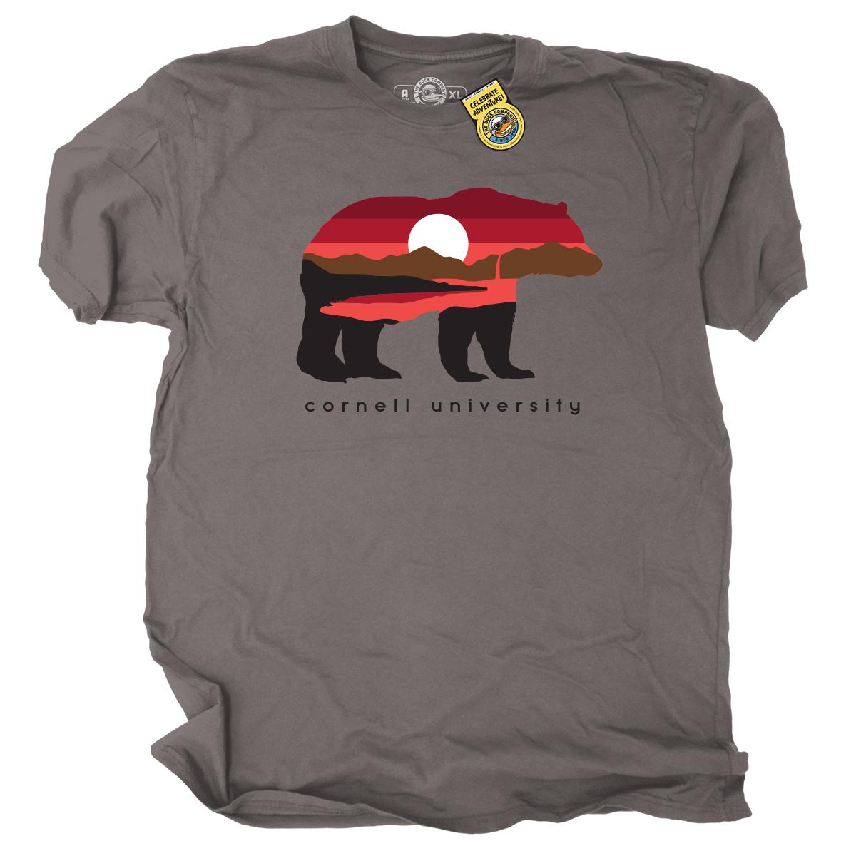 Cornell Walking Scene Bear Tee